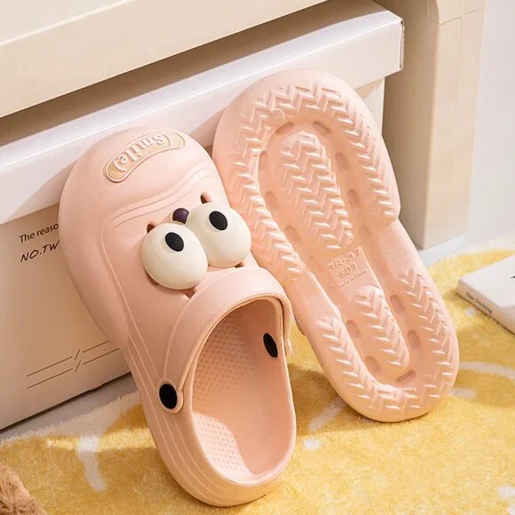 Fun and stylish clogs with large eyelets: comfortable, height-increasing！！PINK - Picture 6 of 6